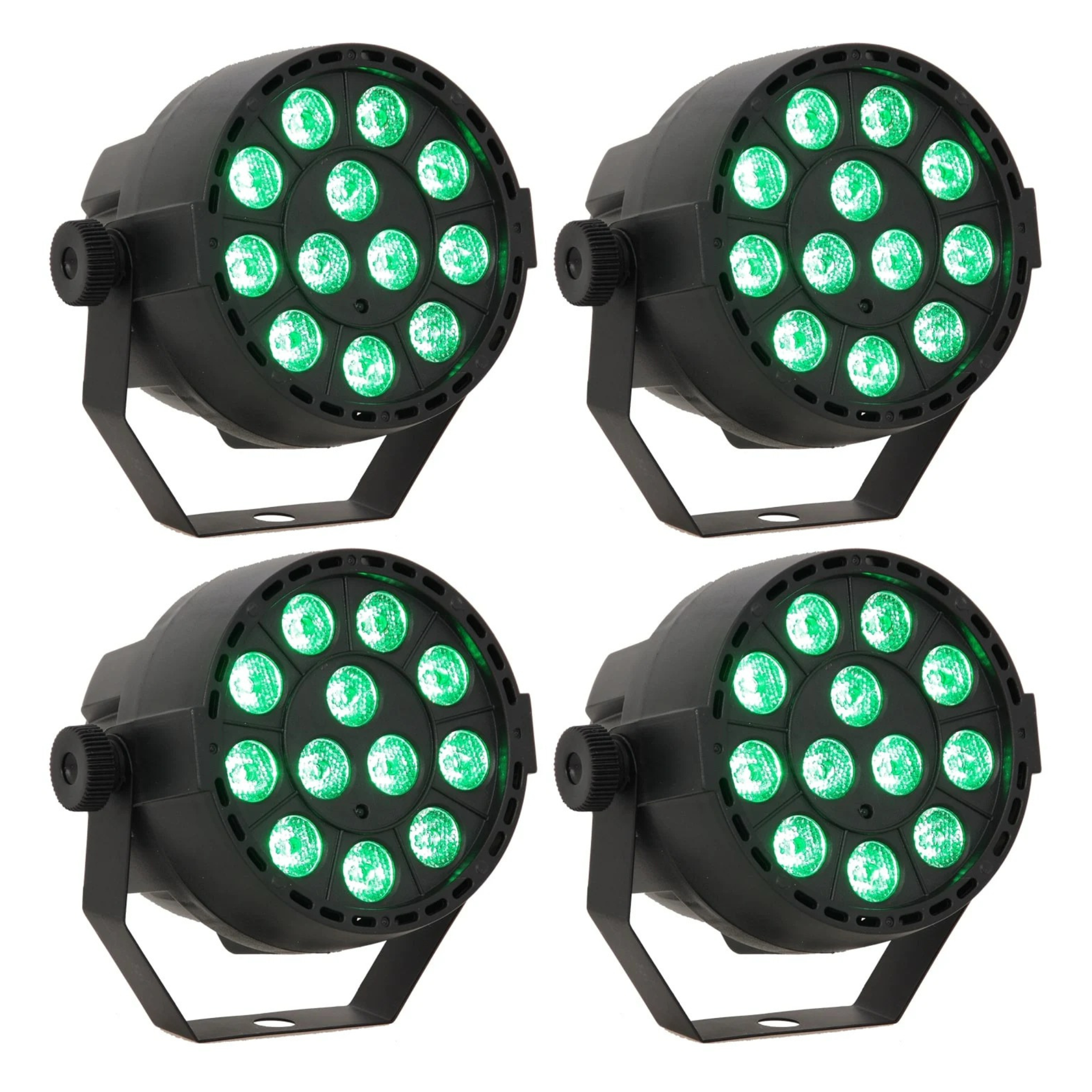 LED Spot Multicolor med fjärrkontroll (12x3W) 4 st. Paket