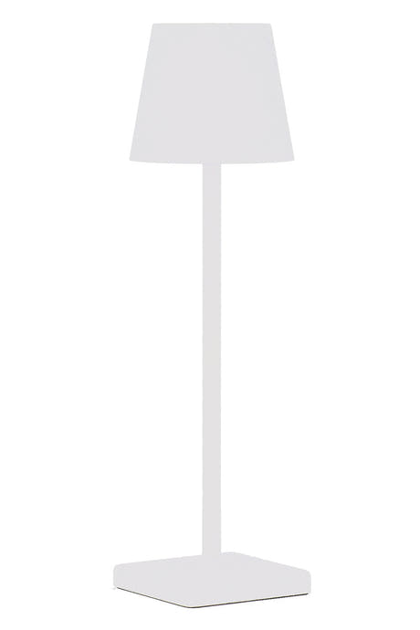 GEWA PL-48 pianolampa med 48 LED och batteri, matt vit