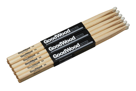 Vater Goodwood 5A trumstockar, hickory andra sortering, nylonspets