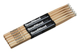 Vater Goodwood 7A trumstockar, hickory andra sortering, nylonspets