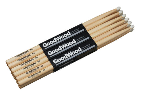 Vater Goodwood 5B trumstockar, hickory andra sortering, nylonspets