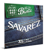 Savarez A130XL Bronze westerngitarrsträngar, extra light .010 till .047