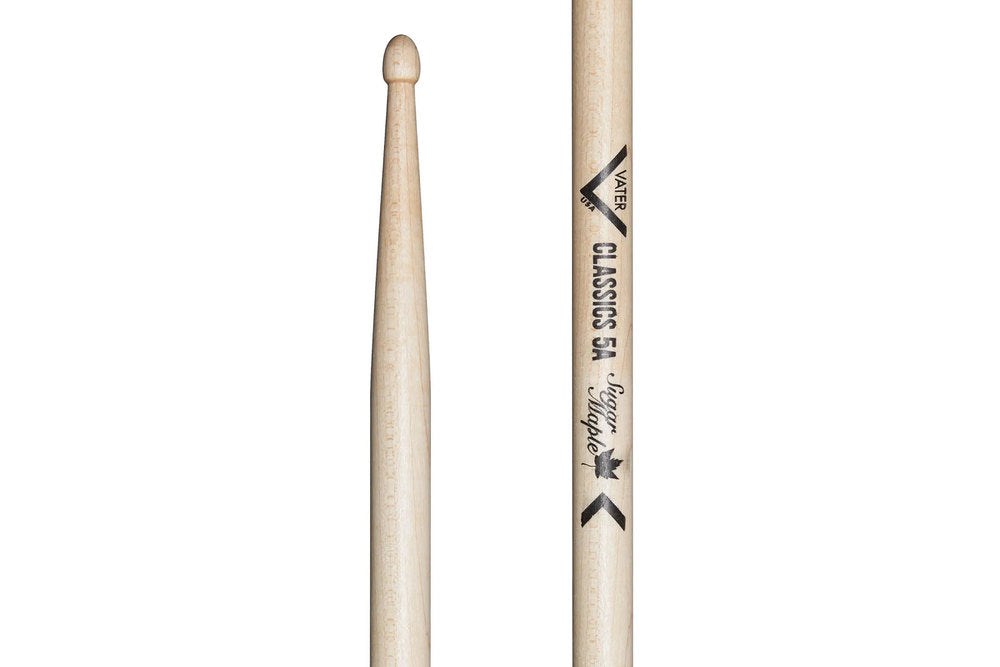 Vater Sugar Maple Classics 5A trommestikker, træspids