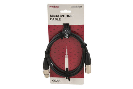 GEWA Pro Line mikrofonkabel 1,5 m, XLR-hona till XLR-hane