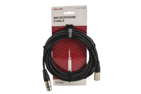 GEWA Pro Line mikrofonkabel 6 m, XLR-hona till XLR-hane