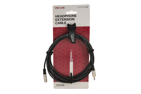 GEWA Pro Line hörlursförlängare 3 m, 3,5 mm