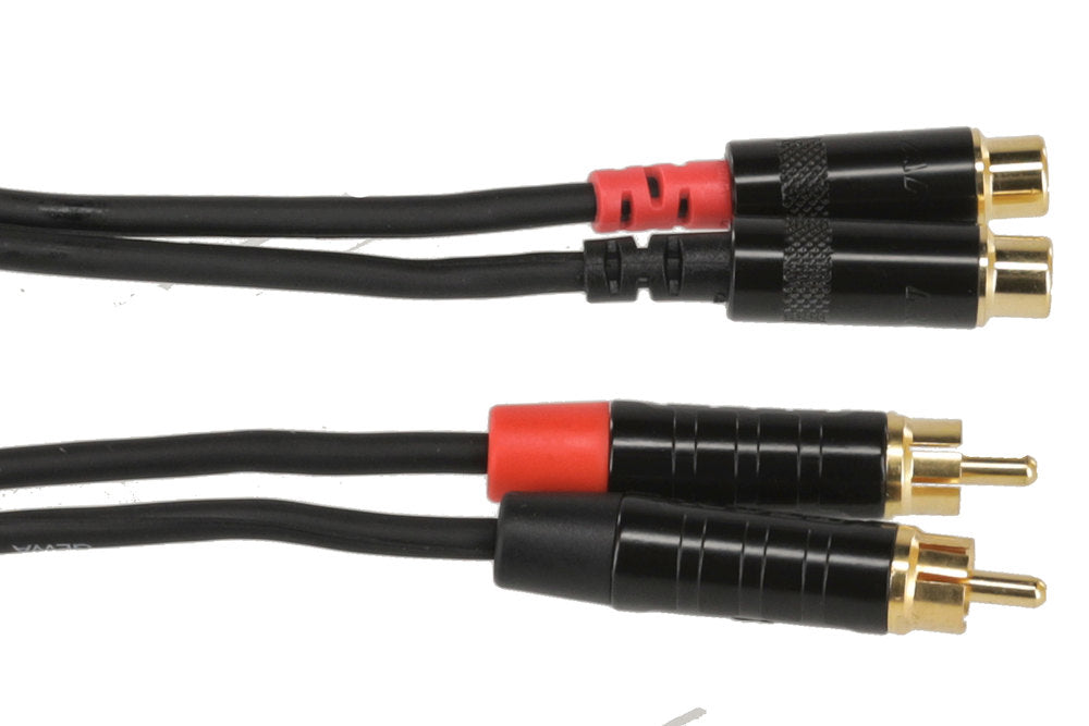 GEWA Pro Line dubbelkabel 3 m, cinch-förlängning