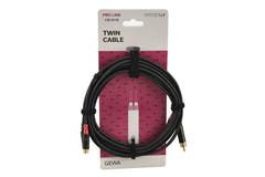 GEWA Pro Line dubbelkabel 3 m, cinch-förlängning