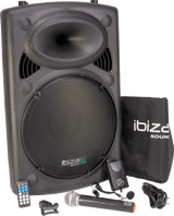 Ibiza bärbar högtalare med 15" bas (svart, 800W)