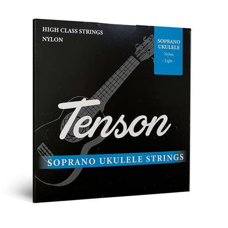 Tenson ukulelesträngar i svart nylon, sopran och konsert