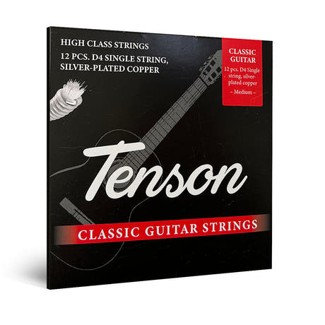 Tenson Nylon D-sträng till klassiska gitarrer, normal spänning, 12 st.