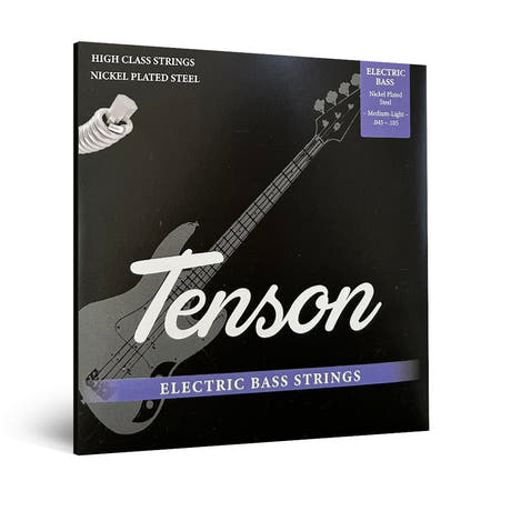 Tenson Nickel elbassträngar .045-.105, Medium/Light, lång mensur