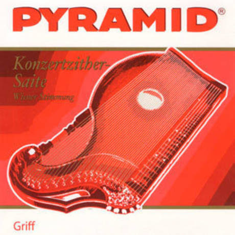 Pyramid 586.105 greppsträng C till citer med pickup, rund nickel