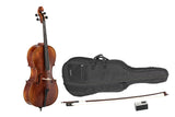 GEWA Sonata Europa Deluxe cello 4/4, justerad, massarandubastråke, väska