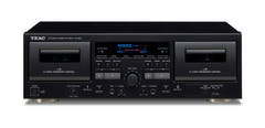 TEAC W-1200 dubbelkassettspelare (svart)