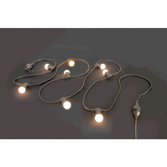 LED-ljuskedja (vit, 10m)