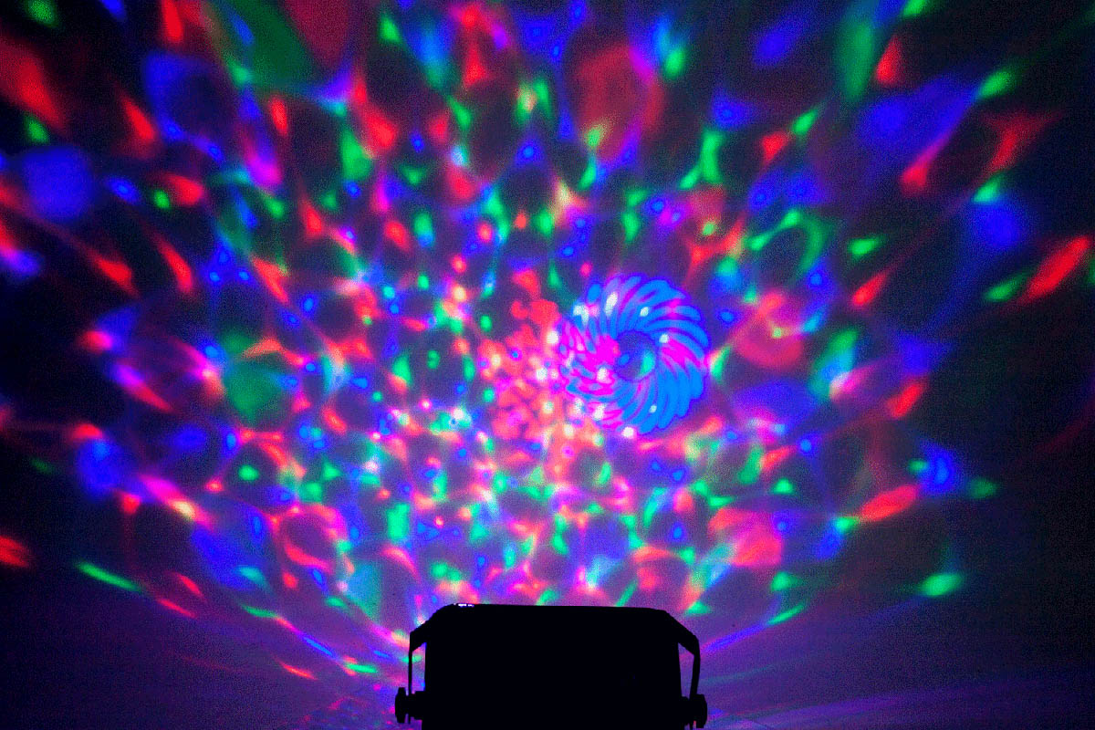 Ibiza Astro 3-i-1 ljuseffekt