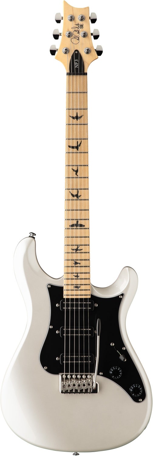 PRS SE NF3 White Pearl - Greppbräda i lönn