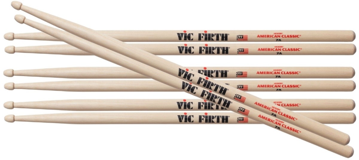 Vic Firth 7A Hickory värdepaket