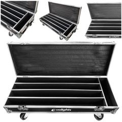 Flightcase för 4 x Evolights Glaze Bar