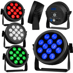Light4Me Cree Alu Quad Par 12 LED PAR Spotlight 12x12W RGBW