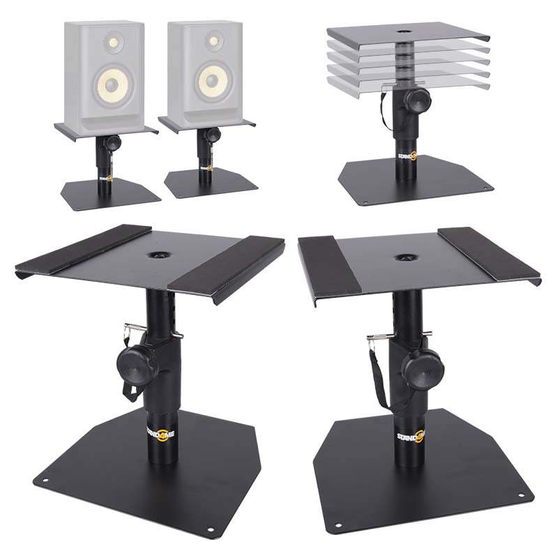 Monitor Stands (2 stk.) Justerbara stativ för studiomonitors