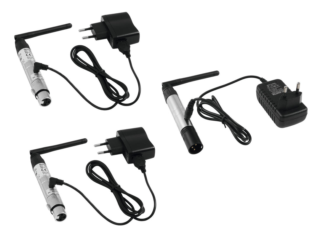 EUROLITE Set QuickDMX 1x sändare + 2x mottagare