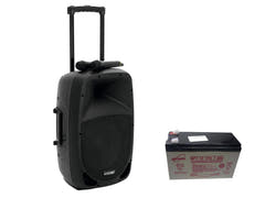 OMNITRONIC Set MES-12BT2 + Batteri