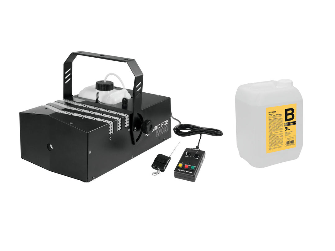 EUROLITE Set Dynamic Fog 1200 + rökvätska -B2D- 5l