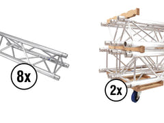 ALUTRUSS Set TRILOCK 6082-2000 + Truss Transport Board Combi