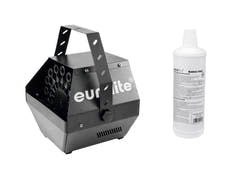 EUROLITE set B-100 bubbelmaskin svart DMX + bubbelvätska 1 l