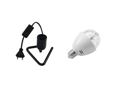 EUROLITE Set LED BC-1 RGB + Triangelbas svart