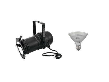 EUROLITE Set PAR-30 Spot svart + PAR-30 230V SMD 11W E-27 LED 3000K