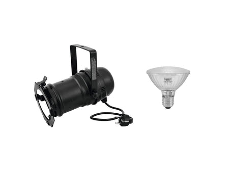 EUROLITE Set PAR-30 Spot svart + PAR-30 230V SMD 11W E-27 LED 6500K