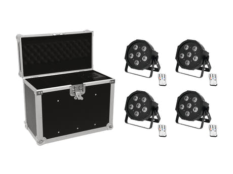 EUROLITE Set 4x LED SLS-603 + väska EC-SL4M storlek M