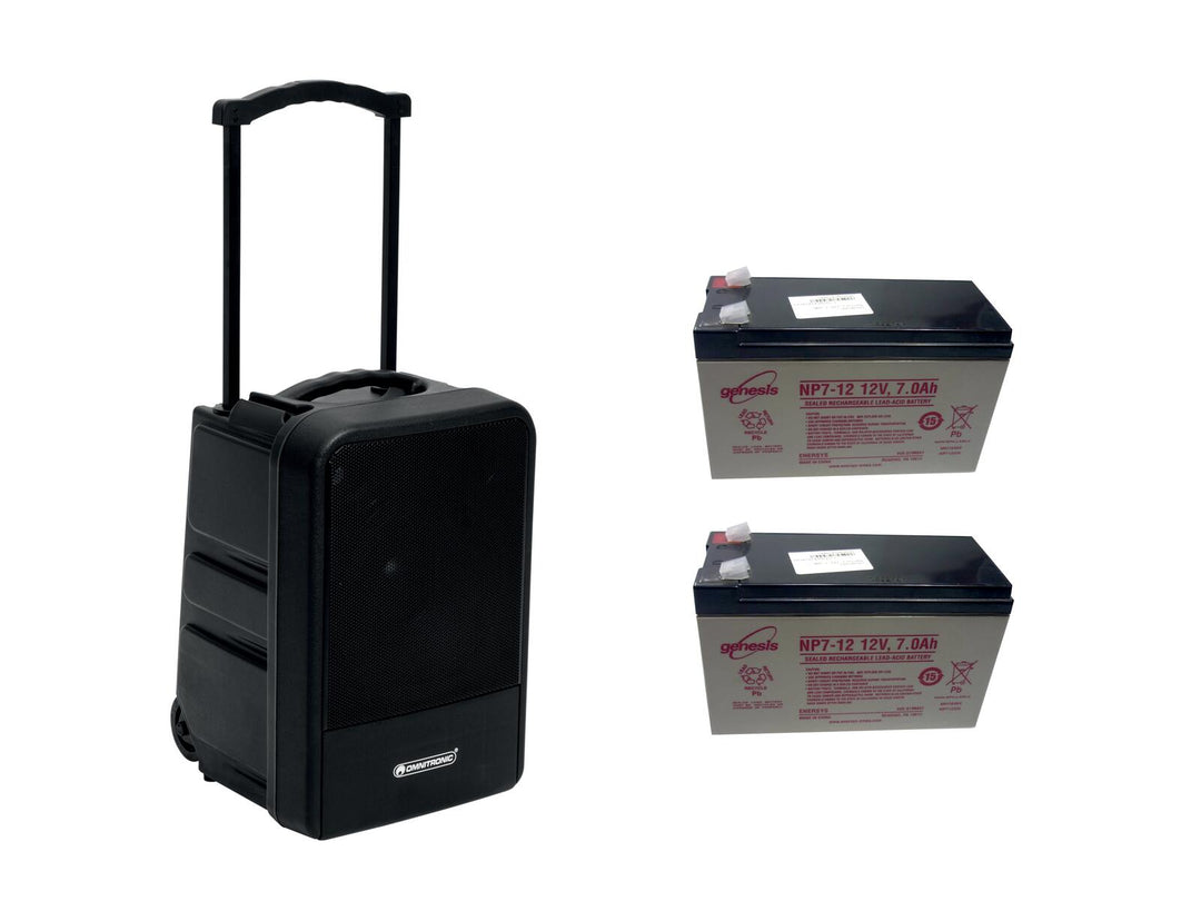 OMNITRONIC Set MOM-10BT4 modulärt trådlöst PA-system + 2x batteri