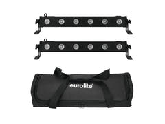 EUROLITE Set 2x LED BAR-6 QCL RGBW + mjuk väska