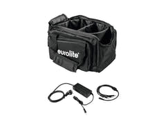 EUROLITE Set SB-14 Soft-Bag + laddare 4x AKKU Flat Light 1
