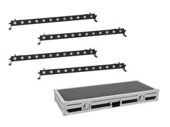 EUROLITE Set med 4x LED BAR-12 QCL RGBW Bar + väska