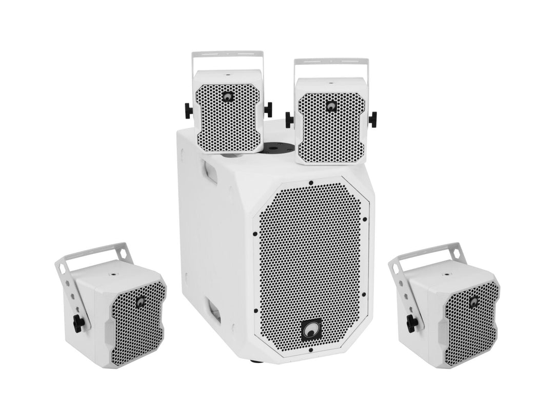 OMNITRONIC Set BOB-10A vit + 4x BOB-4 vit