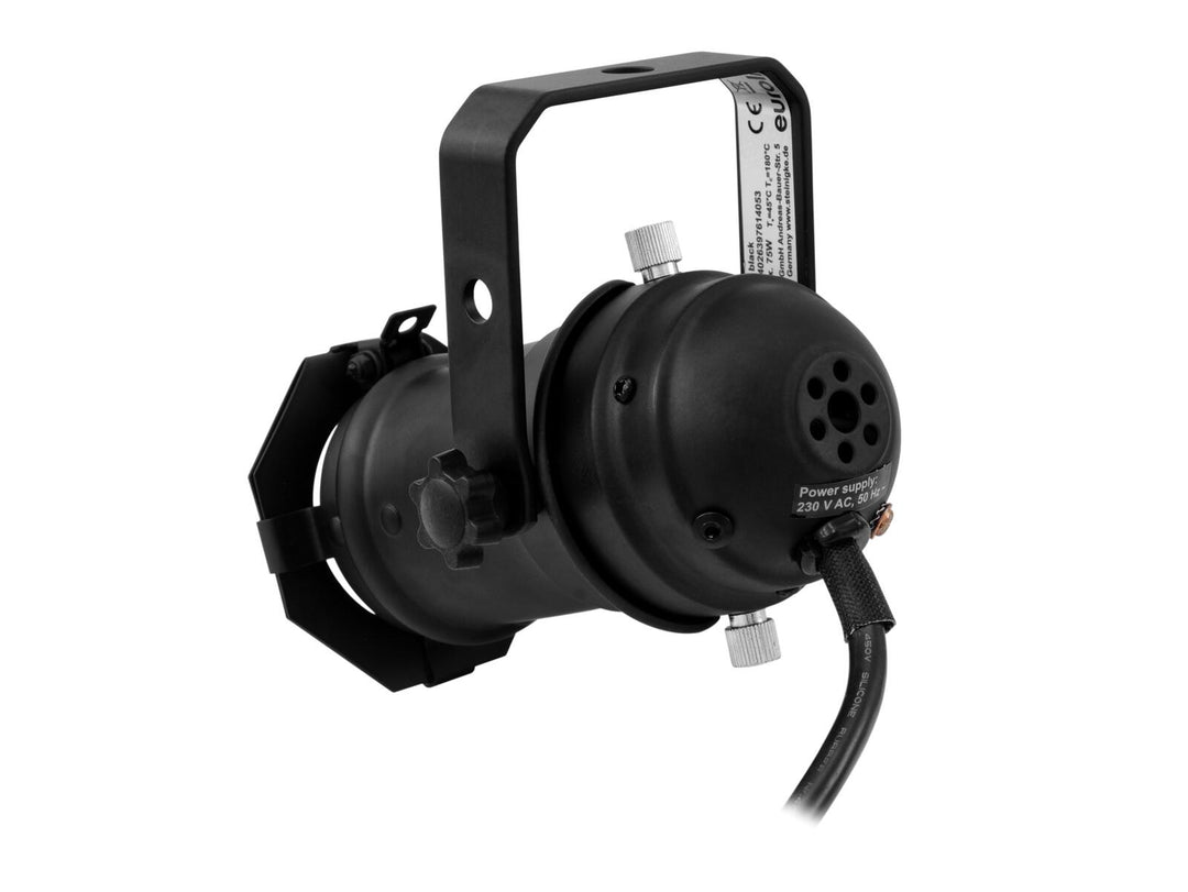EUROLITE Set PAR-16 Spot GU-10 svart + GU-10 230V LED SMD 7W 6400K