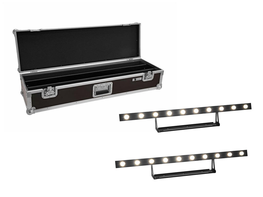 EUROLITE Set 2x LED STP-10 Sunbar 3200K 10x5W Light Bar + fodral