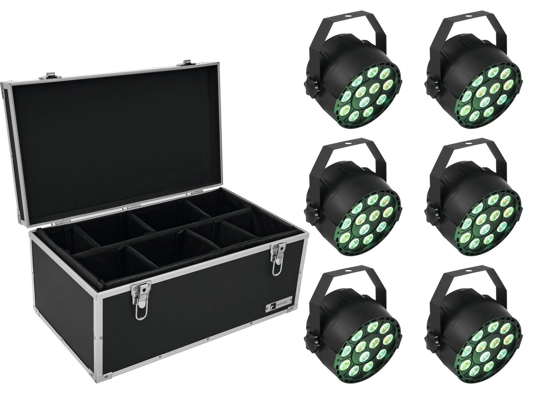 EUROLITE Set 6x LED PARty TCL Spot + fodral TDV-1