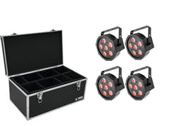 EUROLITE Set 4x LED SLS-6 TCL Spot + fodral TDV-1