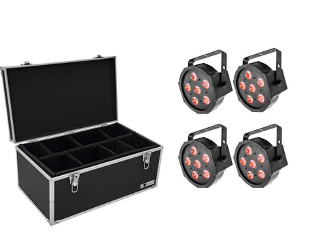 EUROLITE Set 4x LED SLS-6 TCL Spot + fodral TDV-1