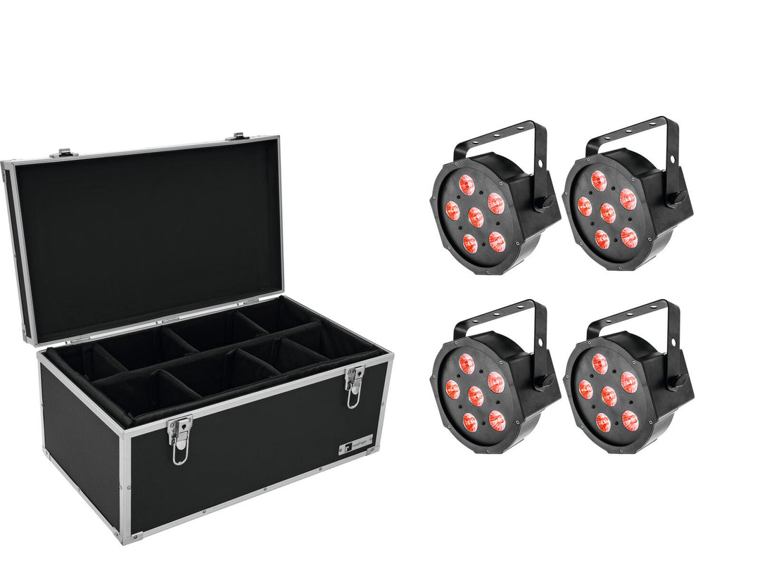 EUROLITE Set 4x LED SLS-6 TCL Spot + fodral TDV-1