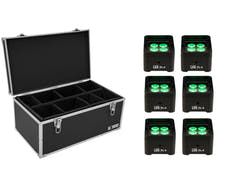 EUROLITE Set med 6x LED TL-4 Trusslight + fodral