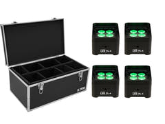 EUROLITE Set med 4x LED TL-4 Trusslight + fodral