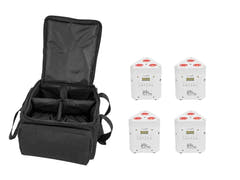 EUROLITE Set 4x AKKU TL-3 TCL vit + SB-4 Soft Bag