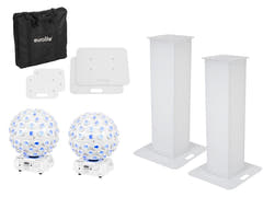 EUROLITE Set 2x Stage Stand 100cm + 2x LED B-40 Beam Effect vit